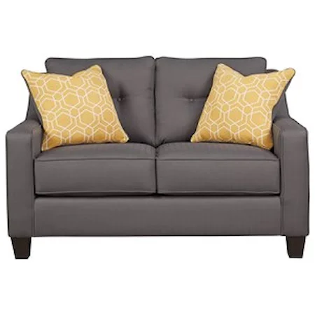 Contemporary Loveseat in Performance Fabric